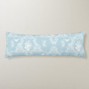 Körperpilz Wilhelm Toile Gingham aqua Seitenschläferkissen