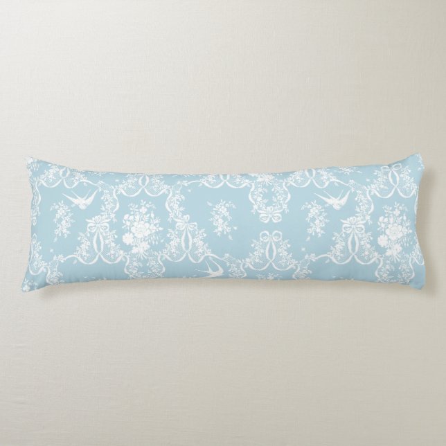 Körperpilz Wilhelm Toile Gingham aqua Seitenschläferkissen (Vorderseite)
