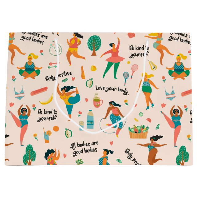 Körperpositionierbeutel Große Geschenktüte (Vorderseite)