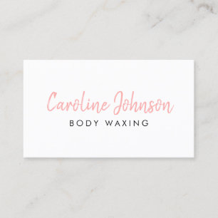 Körperrauschen Wachs Boutique Khalk Text einfach Visitenkarte