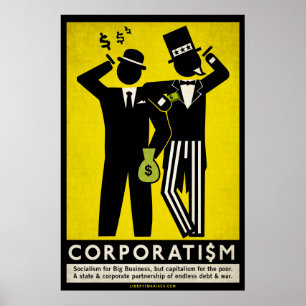 Korporativismus-Plakat Poster