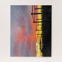 Korral bei Sonnenuntergang Puzzle