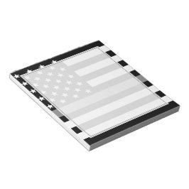 Korrektionsreferent Thin Silver Line USA-Flagge Notizblock