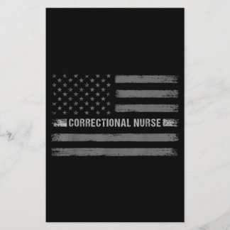 Korrektive Krankenversicherung - US-Flagge Vintage Briefpapier