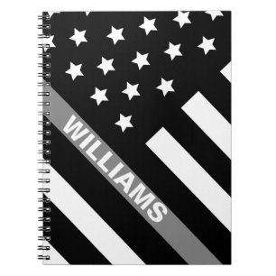 Korrektor Schwarz-Grau-Flag-Notebook Notizblock