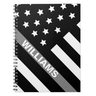 Korrektor Schwarz-Grau-Flag-Notebook Notizblock