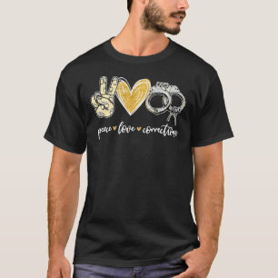 Korrektur der Liebe Handcuff Funny Police Officers T-Shirt