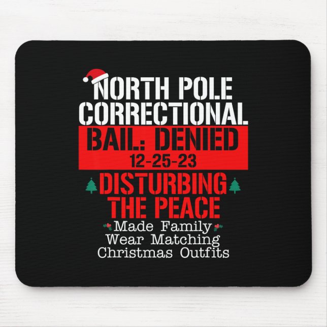 Korrektur des Nordpol-Stils verleugnet Verstörung Mousepad (Vorne)