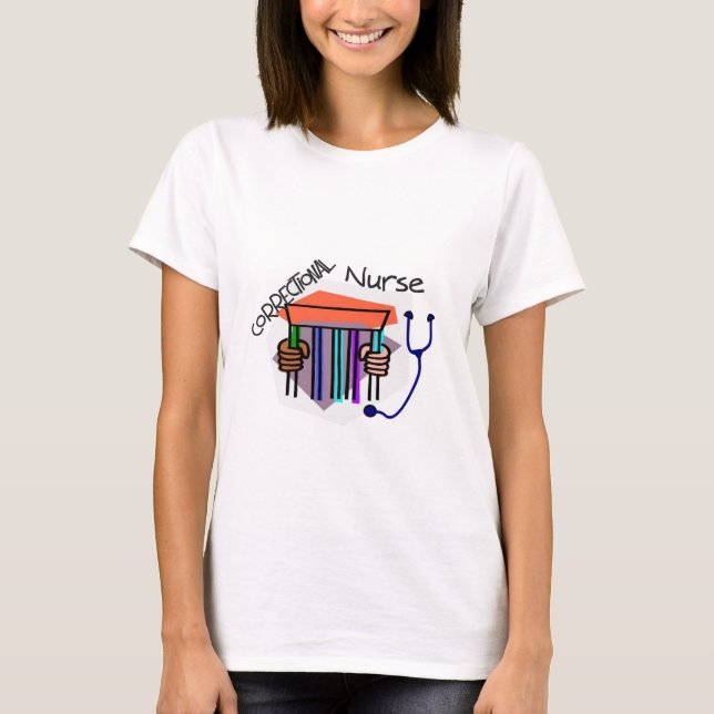 Korrektur (Gefängnis-Gefängnis-) Krankenschwester T-Shirt (Vorderseite)