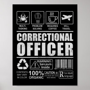 Korrektur-Korrektur-Warnhinweis dünne Silberlinie Poster