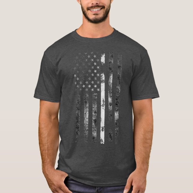 Korrektur-Officer dünne Silberlinie T-Shirt (Vorderseite)