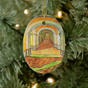 Korridor des Saint-Paul-Asyls von Vincent van Gogh Keramik Ornament