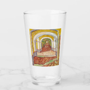 Korridor im Asyl (von Vincent van Gogh) Glas