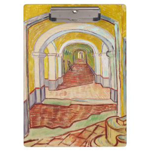 Korridor im Asyl (von Vincent van Gogh) Klemmbrett