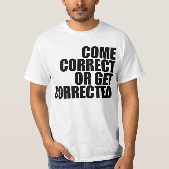 korrigiert werden T-Shirt (Vorderseite)