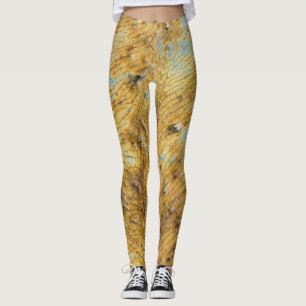 Korrodiertes weißes Metall: Roststreifen Textur Leggings