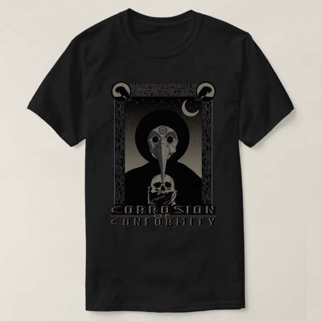 Korrosion der Konformität Schwarzer und Weißer Sch T-Shirt (Design vorne)