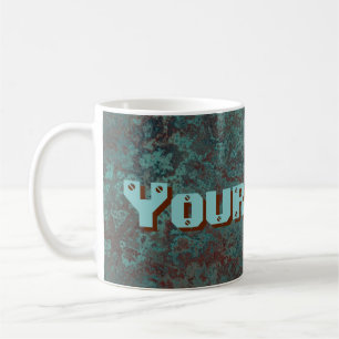 Korrosion "Kupfer" Ihr Name druckt Tasse