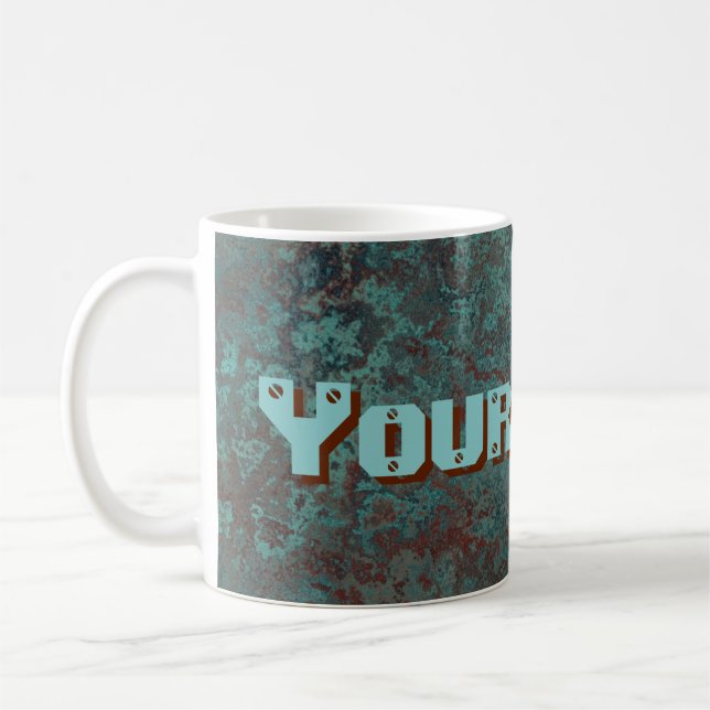Korrosion "Kupfer" Ihr Name druckt Tasse (Links)