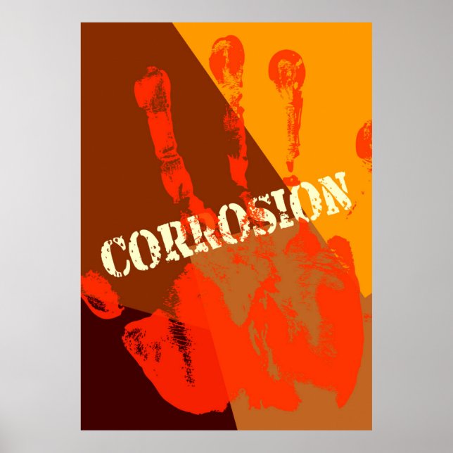 Korrosionslustig abstrakt poster (Vorne)