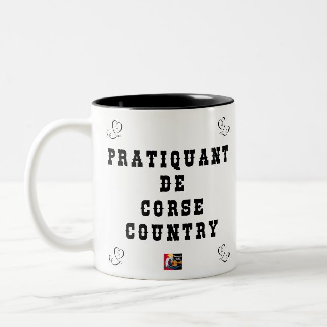 KORSIKA-COUNTRY-PRAKTIKER ZWEIFARBIGE TASSE (Links)