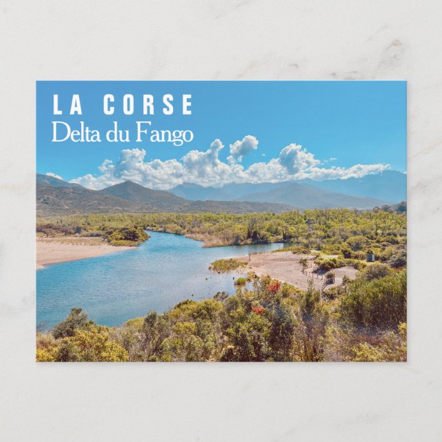 Korsika Fango Delta Frankreich Postkarte (Vorderseite)