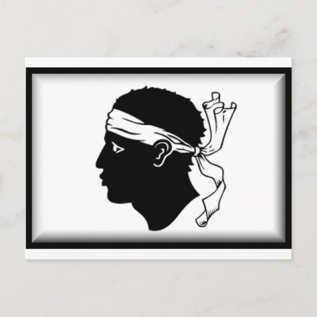 Korsika-Flagge Postkarte (Vorderseite)