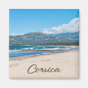 Korsika Frankreich Strand und Berge Magnet