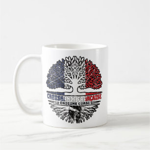 Korsika Korsika Französisch Tree Roots Flag Frankr Kaffeetasse
