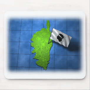 Korsika mit seiner eigenen Flagge Mousepad
