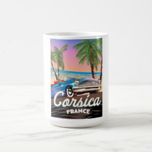 Korsika Retro Autoreisplakat Kaffeetasse