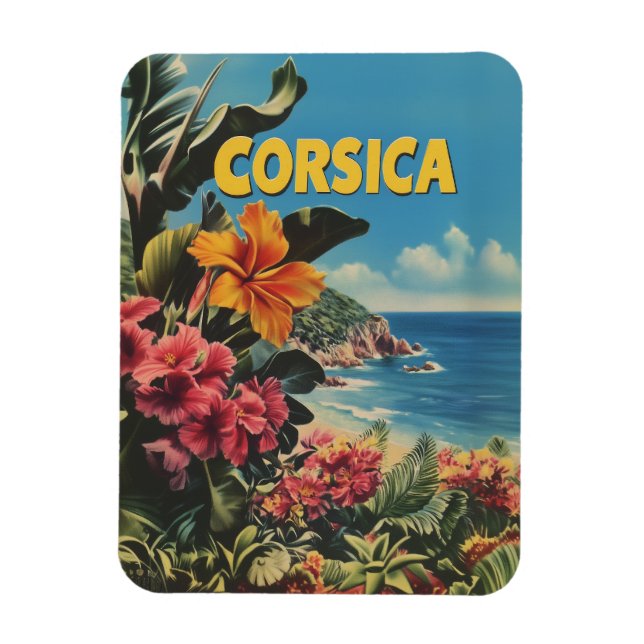 Korsika Vintag Magnet (Vertikal)