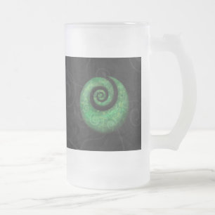 Koru-Geschäft Mattglas Bierglas