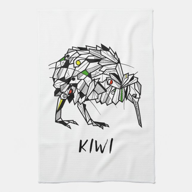 Koru Kiwi Geschirrtuch (Vertikal)