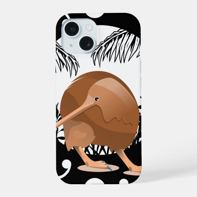 Koru Kiwi iPhone 15 Hülle (Rückseite)