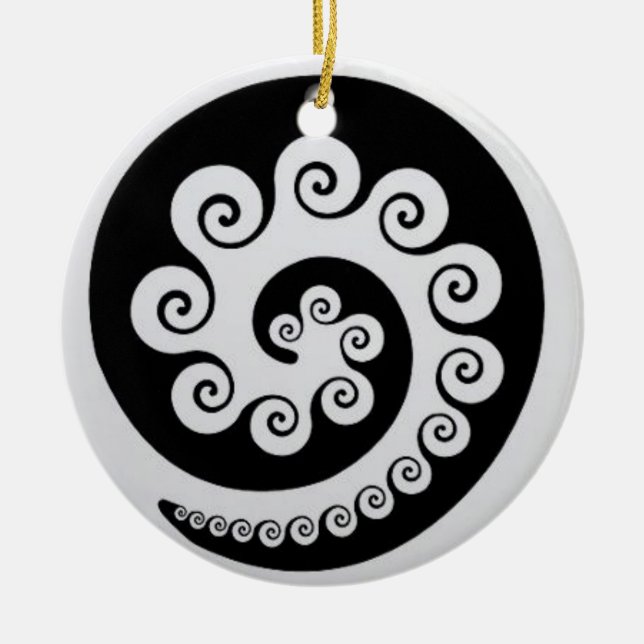 KORU von AOTEAROA Neuseeland Keramikornament (Vorne)