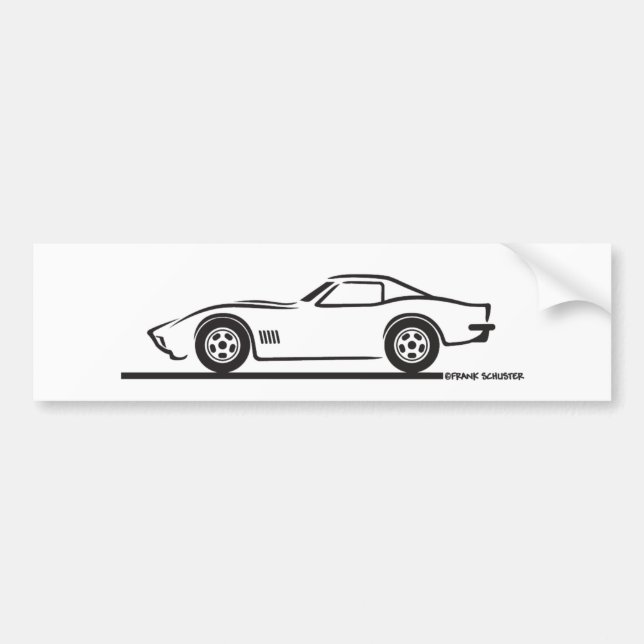 Korvette 1970-72 autoaufkleber (Vorne)