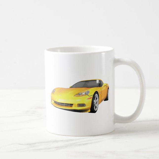 Korvette 2008: Sport-Auto: Gelbes Ende: Kaffeetasse (Rechts)