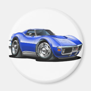 Korvette-Blau-Auto 1968-72 Magnet