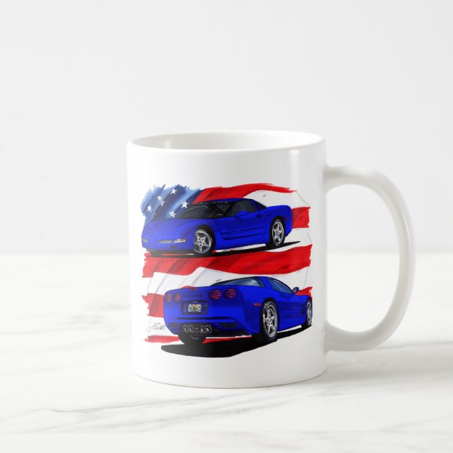 Korvette-Blau-Auto 1999-04 Kaffeetasse (Rechts)