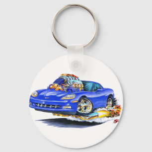 Korvette-Blau-Auto 2005-10 Schlüsselanhänger