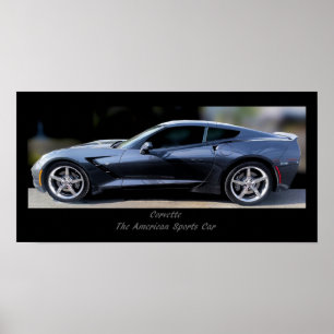 KORVETTE DAS AMERIKANER-SPORT-AUTO-PLAKAT POSTER