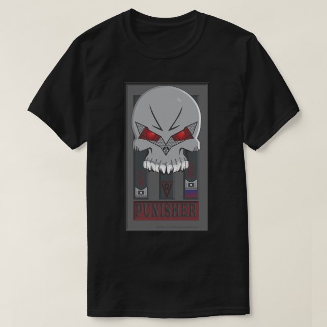 Korvette der Punisher-Schädel T-Shirt (Design vorne)