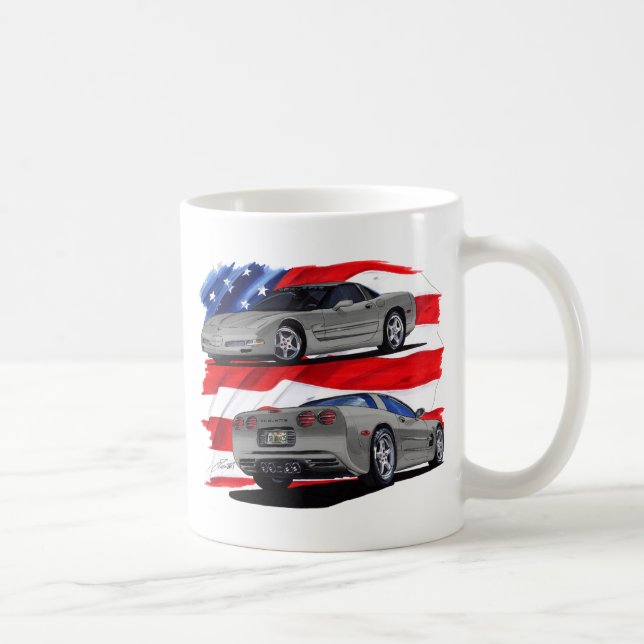 Korvette-Grau-Auto 1999-04 Kaffeetasse (Rechts)