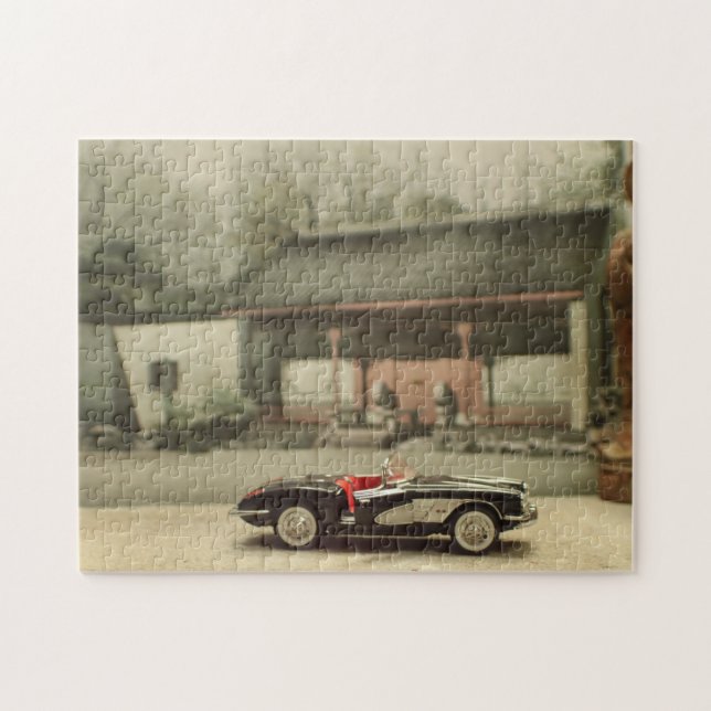 Korvette im asiatischen Hof-Puzzlespiel (Horizontal)