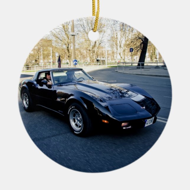 Korvette-Klassiker 1979 Sportscar Keramik Ornament (Vorne)