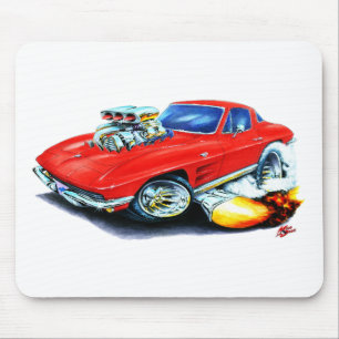 Korvette-Rot-Auto 1963-64 Mousepad
