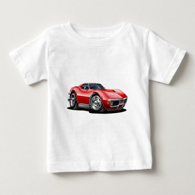Korvette-Rot-Auto 1968-72 Baby T-shirt (Vorderseite)