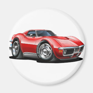 Korvette-Rot-Auto 1968-72 Magnet