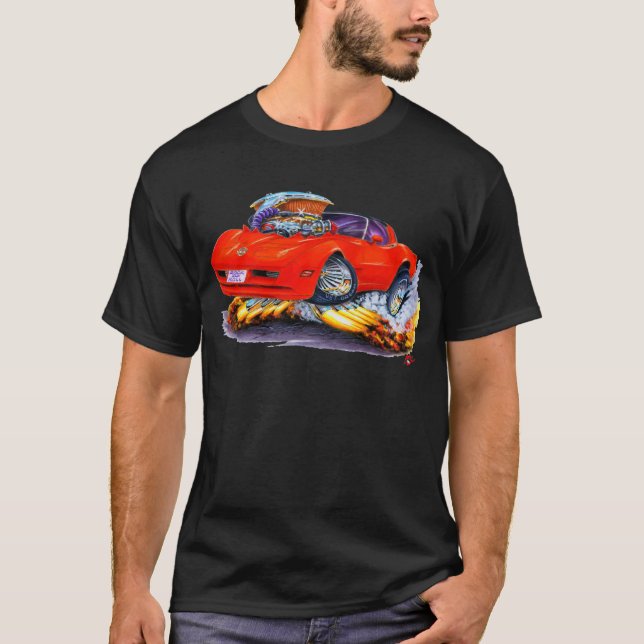 Korvette-Rot-Auto 1980-82 T-Shirt (Vorderseite)